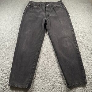 Levis Jeans Mens 36x30(35x30 Fits) 550 Relaxed Fit Black Straight Leg Vtg‎ 1999